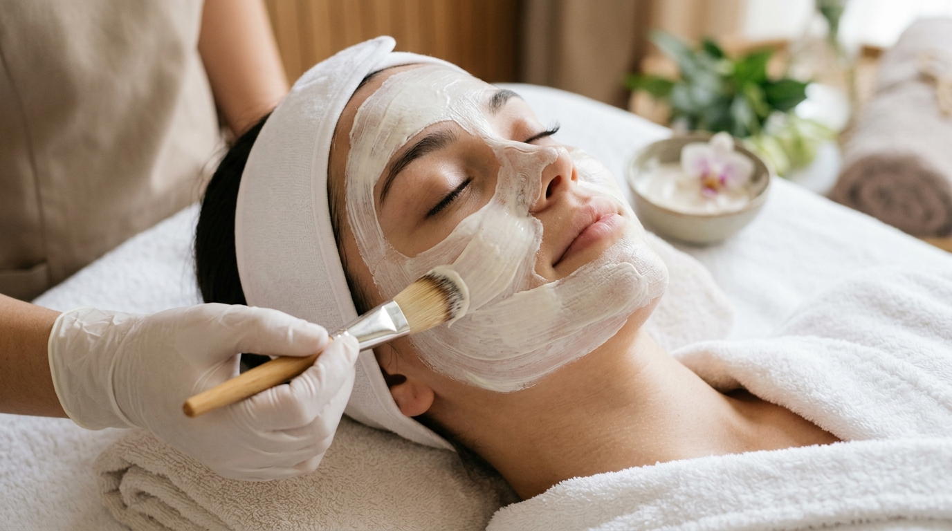 Whitening Mask Application